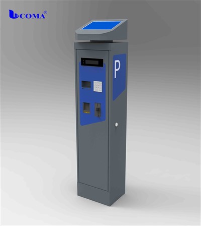 Maksāšanas un displeja automāti automašīnu stāvvietu sistēmai